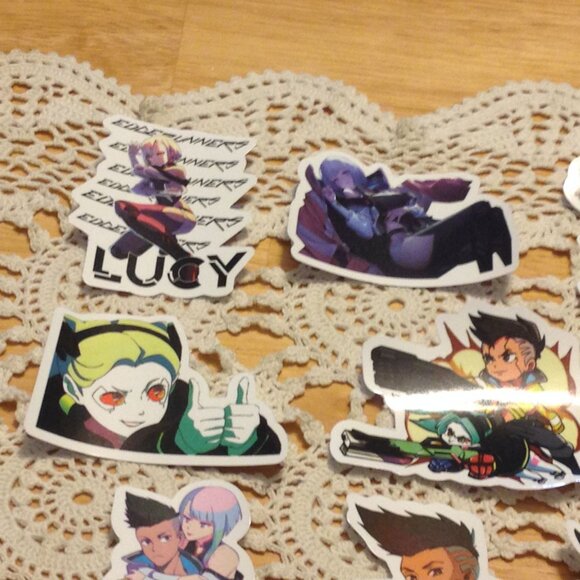 Cyberpunk Edgerunner cellphone stickers bundle - Picture 6 of 8
